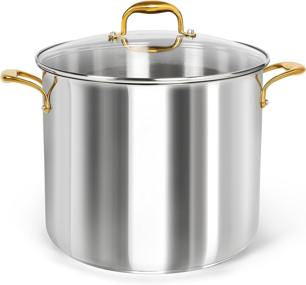 MICHELANGELO Stainless Steel Stock Pot
