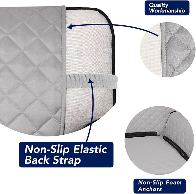 PureFit Reversible Quilted Sofa Cover, Water Resistant Slipcover Furniture - Image 3