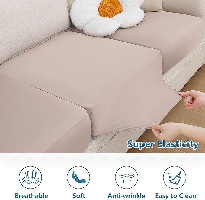 hyha Milk Silk Couch Cushion Covers - Image 5