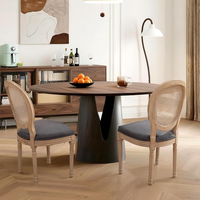 French Country Dining Chairs Set of 6,Farmhouse Upholstered Dining Room Chair...