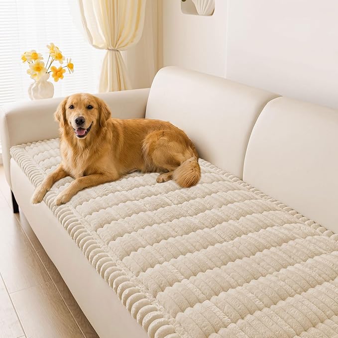hyha Couch Covers for Dogs Washable, Non Slip Plush Dog Sofa Protectors by hyha
