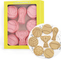 Ball Shape Cookie Cutters Set, 8-PCS 3D Football, Basketball, Volleyball by Tuxxzis