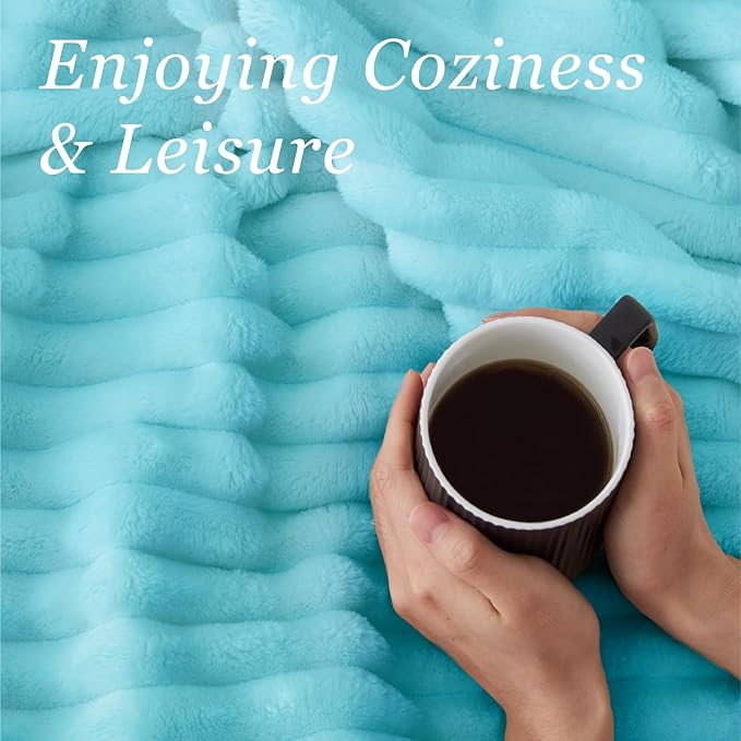 BEDELITE Twin Blanket for Couch & Bed, 300GSM Soft & Warm Fleece Blanket - Image 5