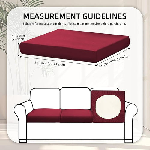 8Pcs Stretch Patio Cushion Covers, Outdoor Couch Covers Replacement, Outdoor - Image 2