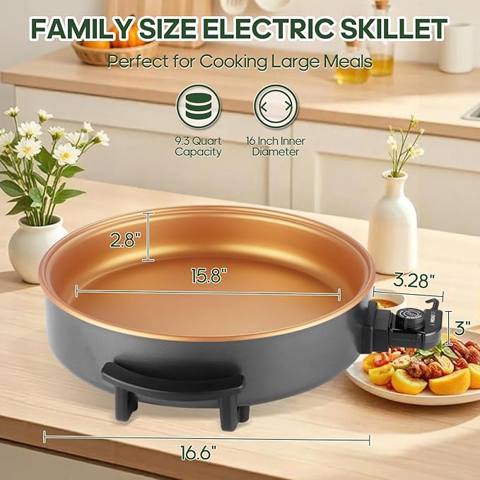 16" Extra Large Electric Skillet