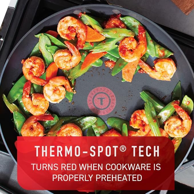 T-fal Platinum Hard Anodized Nonstick Cookware Set 12 Piece Oven Broiler Safe - Image 4