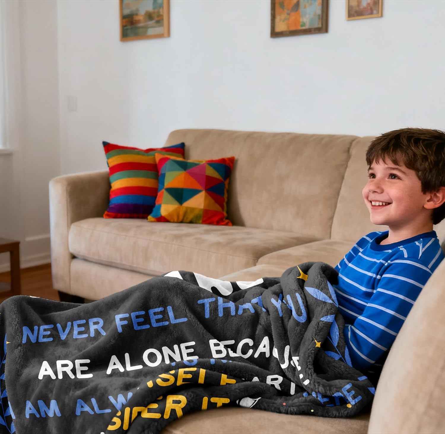 Grandson Gifts from Grandma Grandpa Blanket 60"x50", Birthday Gifts for Grandson, Birthday Decoration, to My Grandsons Gift Throw Blankets from Nana Papa, Best Grandsons Ever