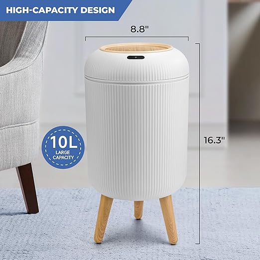 Pukomc Smart Sensor Wastebasket, Convenient and Hygienic Easy to Use,