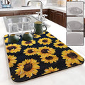 Dish Drying Mat Foldable Fall Kitchen Drying Mat Absorbent Sink Mat by ruhuayoupin