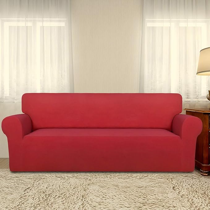 PureFit Super Stretch Sofa Slipcover – Spandex Non Slip Soft Couch Sofa Cover - Image 2