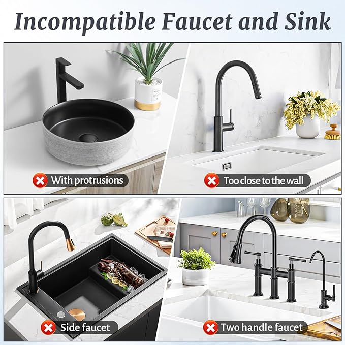 PoYang 14.6 inch Faucet Mat for Kitchen Sink Splash Guard, 7° Slope Silicone - Image 4