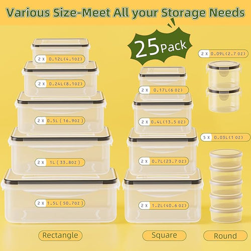 50 PCS Food Storage Containers - Image 2
