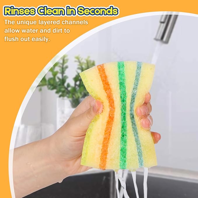 LAUNDRYLUX 4 Pack Scrub Sponge - Image 3