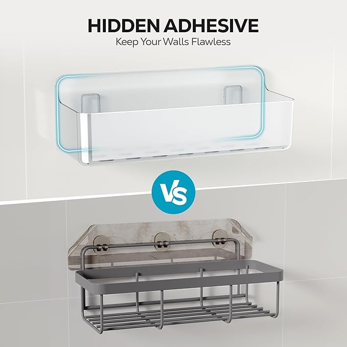 Nieifi Adhesive Wall Shelf, Shower Shelves, Shower Organizer - Image 6