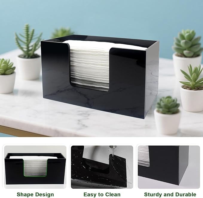 Paper Towel Holder Countertop, Acrylic Bathroom Paper Towel Holder, Countertop - Image 2