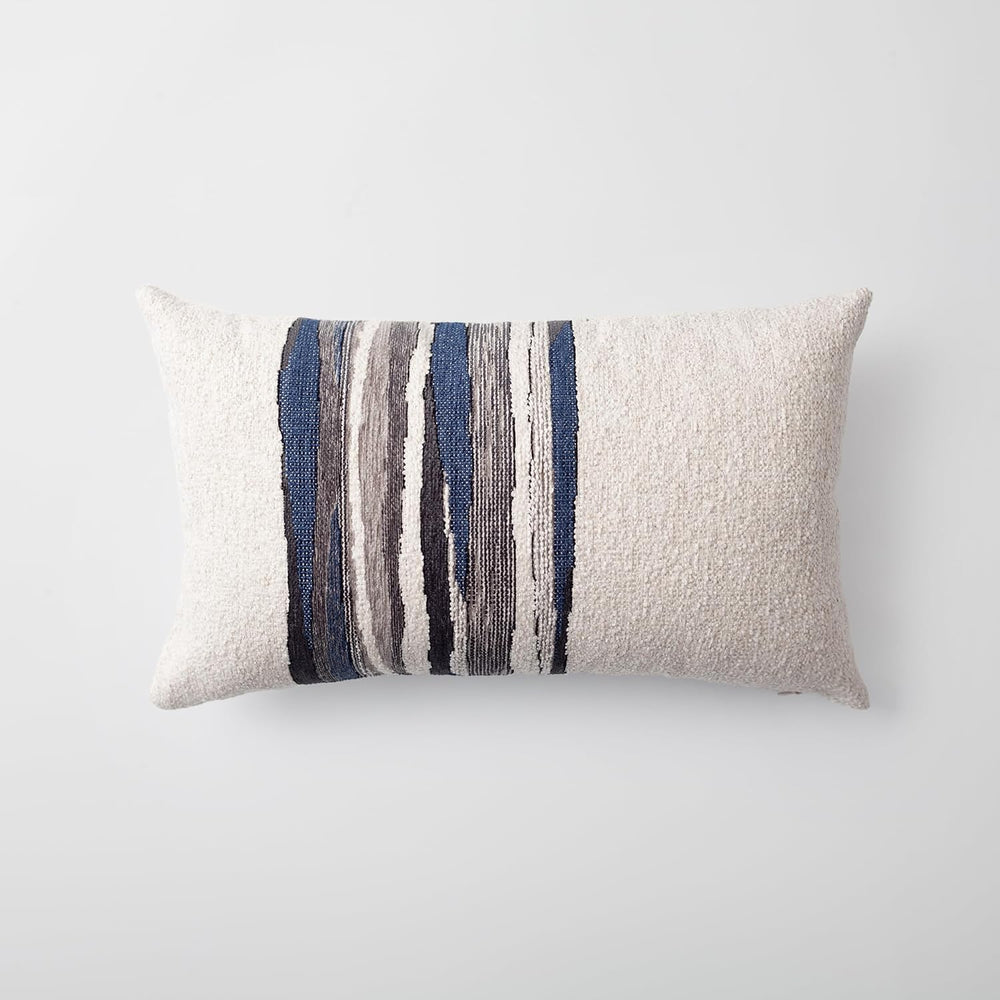 Throw Pillow Covers 20x20 Inch, Pack of 1 Textured Linen Blend with Woven Str...