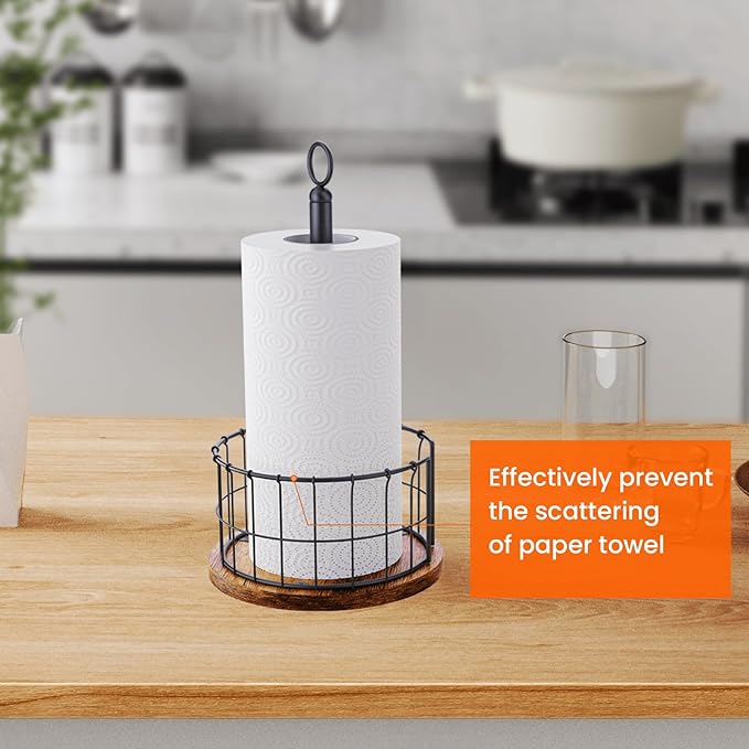 Homode Paper Towel Holder Stand, Countertop Paper Towel Holder - Image 3