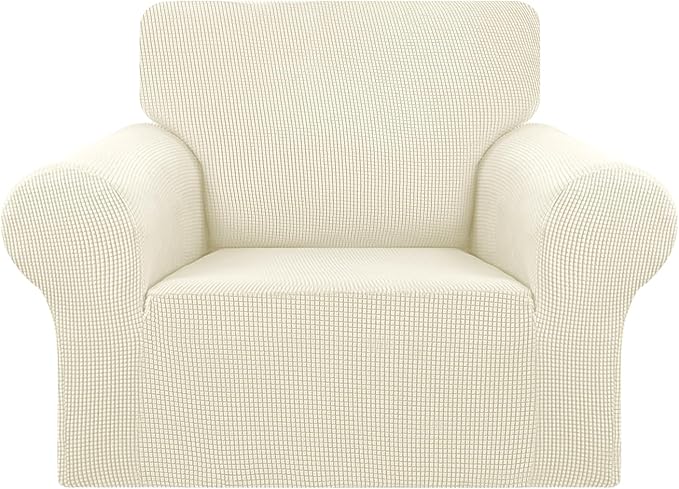 KEKUOU Stretch Single Sofa Slipcover 1 Piece Couch Sofa Cover Furniture by KEKUOU