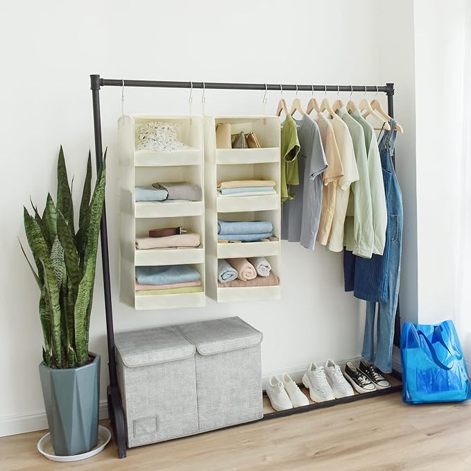 GRANNY SAYS 4-Shelf Hanging Organizer, Closet Hanging Shelves, Space Saver - Image 4