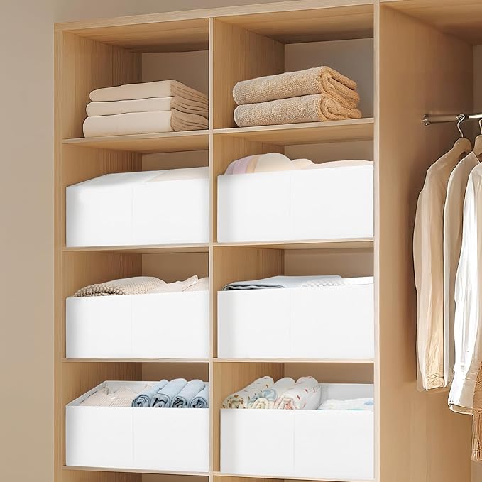 DIMJ Large Closet Shelf Organizer Bins 4 Packs - Image 5