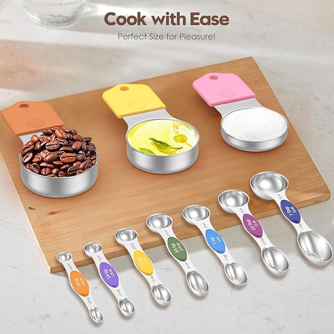 Magnetic Measuring Cups and Spoons Set, N52 Magnetic Nesting Design magnetic - Image 6
