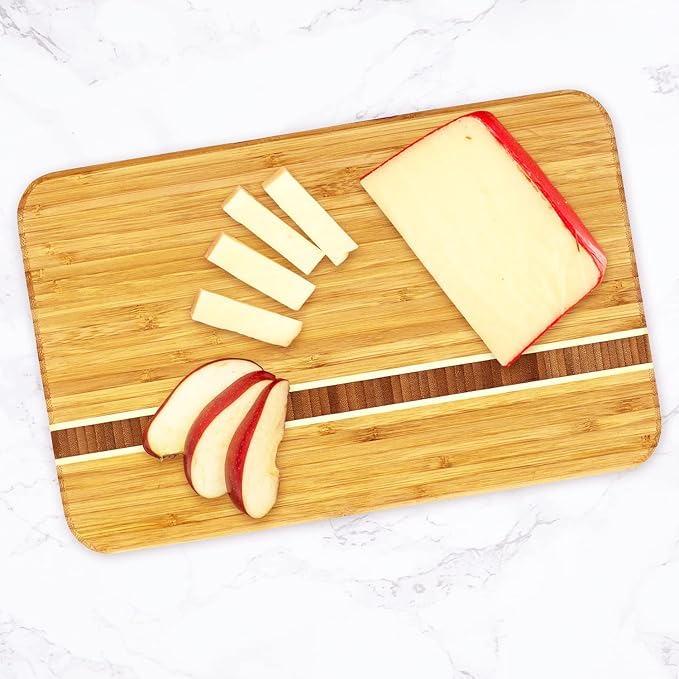 Totally Bamboo Aruba Bamboo Serving and Cutting Board, 12-1/2" x 8" - Image 3