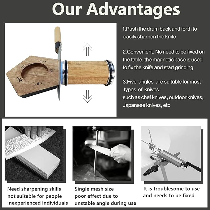 Rolling Knife Sharpener, Rolling Sharpener Kit - Image 3