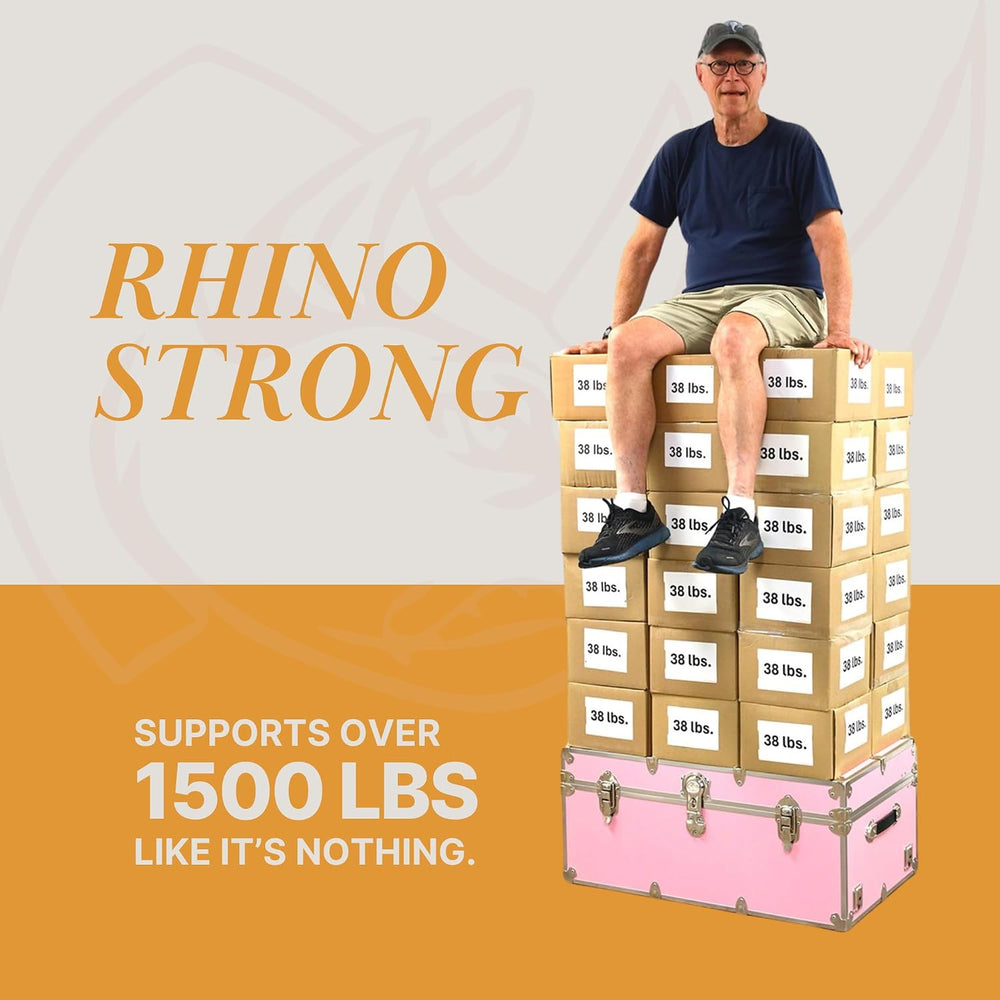Rhino Classic XL Trunk with Wheels for Camp and Dorm, Footlocker, Chest | 34&...