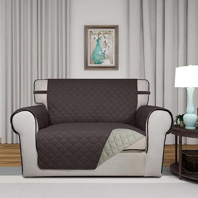 PureFit Reversible Quilted Sofa Cover, Water Resistant Slipcover Furniture - Image 2