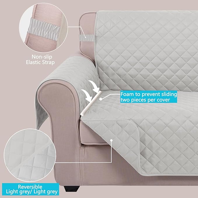 U-NICE HOME 4 Seater Sofa Cover 91 Inch Large Couch Covers - Image 3