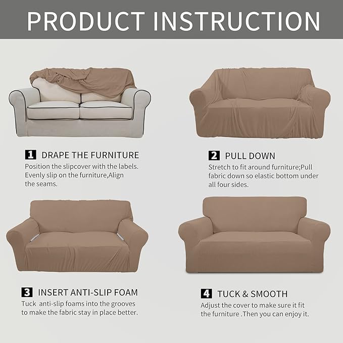 Easy-Going Stretch Chair Sofa Slipcover 1-Piece Couch Sofa Cover Furniture - Image 6