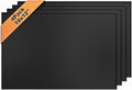 4 Pack Rubber Bar Mats for Countertop 18x12 Inch Black Silicone Bar Coffee Mat for Bartending Dish Drying Matt Home Bars Counter Cocktail Non Spill Mat for Bartender Bar Service Table Top Accessories