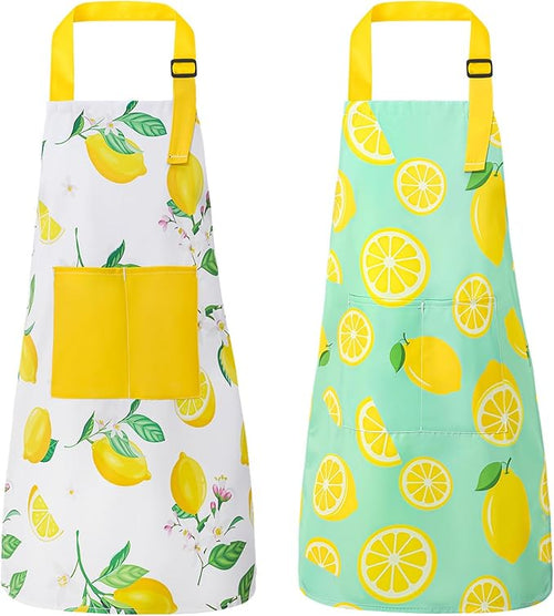 2 Pack Kids Apron, Cute Cooking Aprons, Waterproof Art Apron by XLSXEXCL
