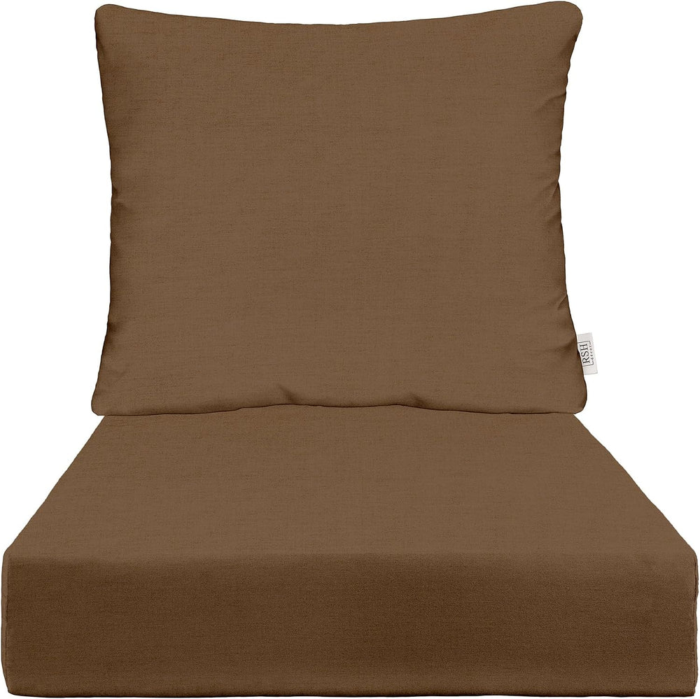 RSH DECOR Sunbrella Deep Seating Cushion with Pillow Back | 25” x 25” x 5&quo...