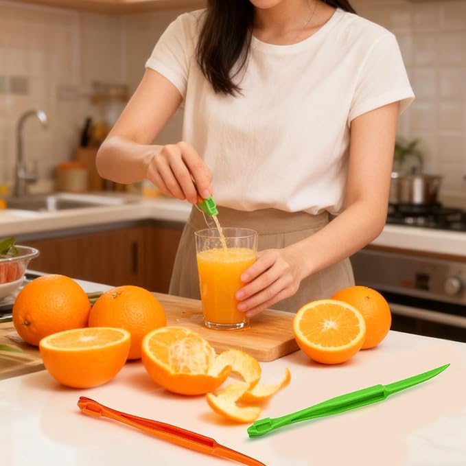 Orange Peeler Tools Citrus Peel Cutter Easy Fruit Vegetable Slicer Lemon Opener - Image 7