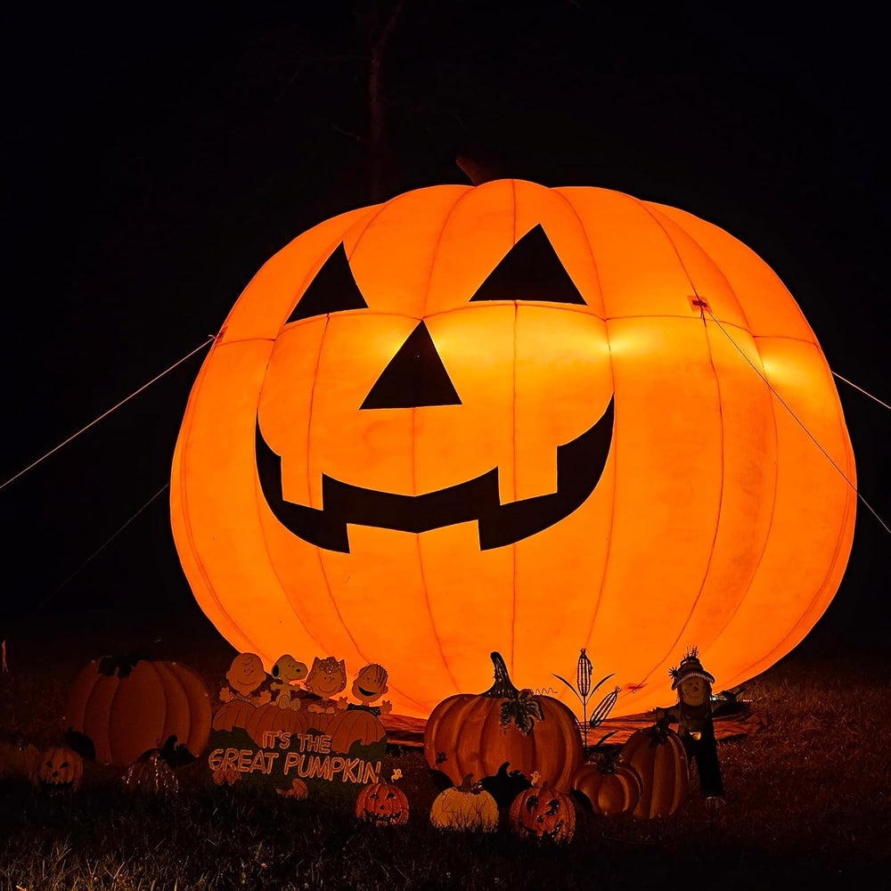 Giant 10Ft Halloween Inflatables Pumpkin Decorations, Blow Up Yard Decoration...