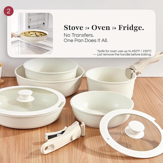 GOURMETIFIC® Pots and Pans Cookware Set - Image 3