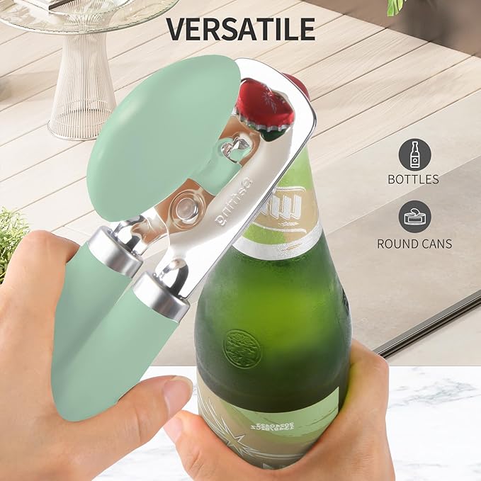 Safring Can Opener Manual, Heavy Duty Stainless Steel Smooth Edge Can Opener - Image 6