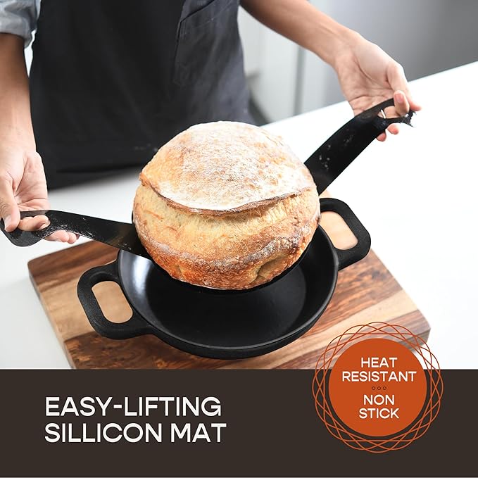 Enameled Cast Iron Dutch Oven for Sourdough Bread Baking | 6 Quart Pot - Image 2