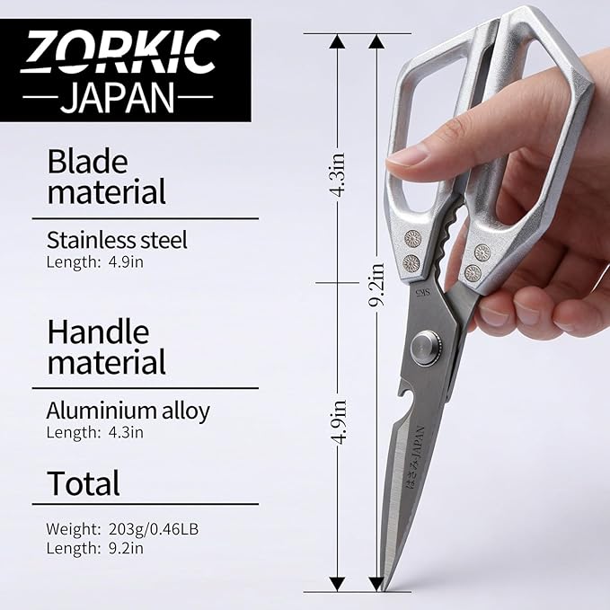 Kitchen Scissors Set 2PCS, Kitchen Shears Heavy Duty Poultry Shear Japan Meat - Image 5