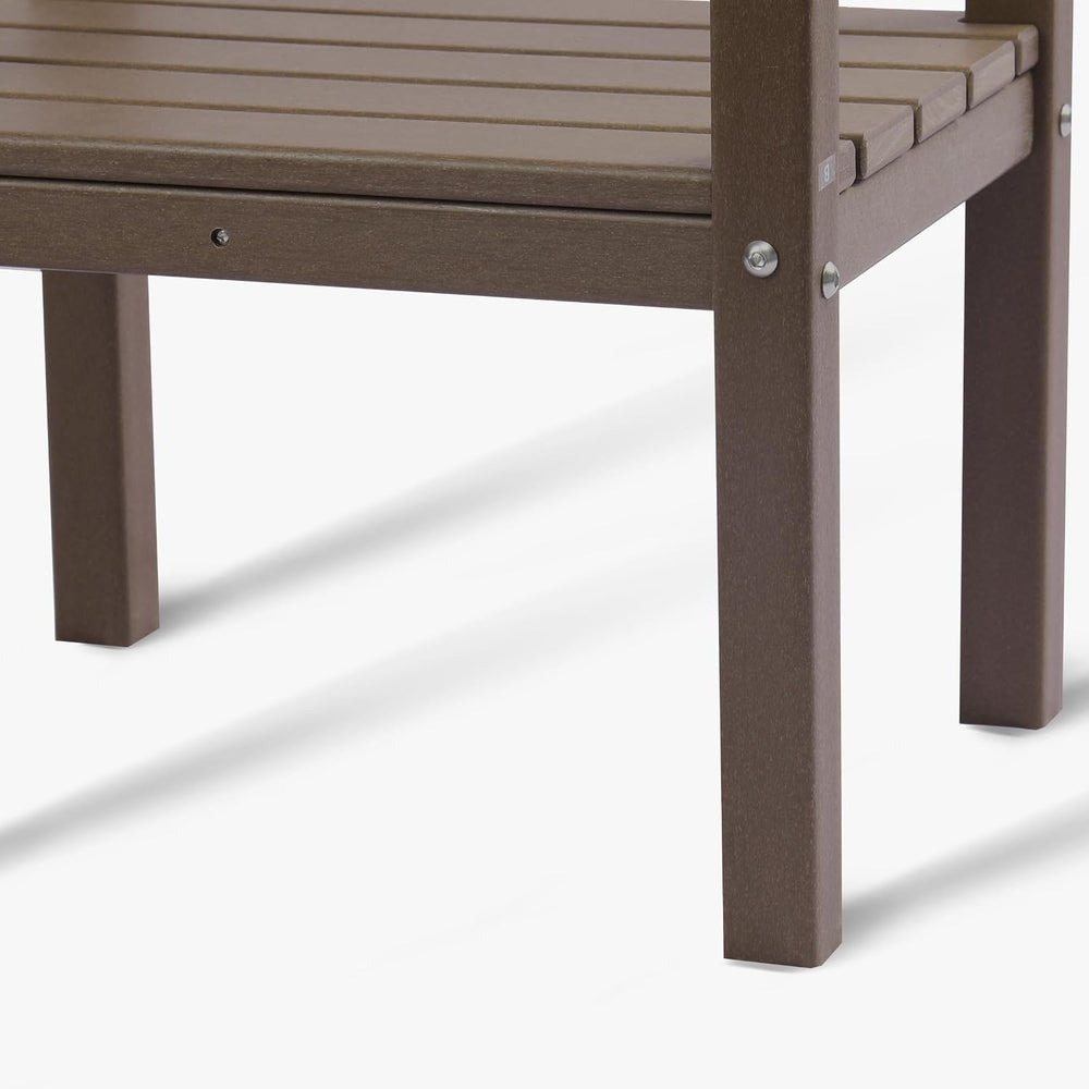 WestinTrends Malibu 36" Outdoor Adirondack HDPE 2-Tier Patio Side Table,...