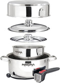 Magma 7 Piece Gourmet Nesting Stainless Steel Cookware Set, Induction Compatible by MagmaProducts