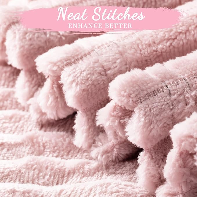 Buryeah 6 Pcs Flannel Throw Blanket Bulk 50 x 60 in Sleepover Blanket Outdoor - Image 3