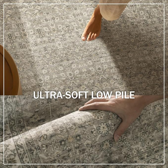 9x12 Area Rugs for Living Room: Washable Bedroom Rug Non Slip Large Carpet