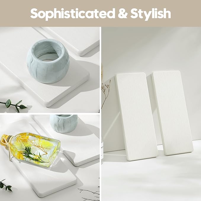 2PCS 7"x3.5" Water Absorbing Bathroom Sink Vanity Trays, Diatomite Stone Quick - Image 4