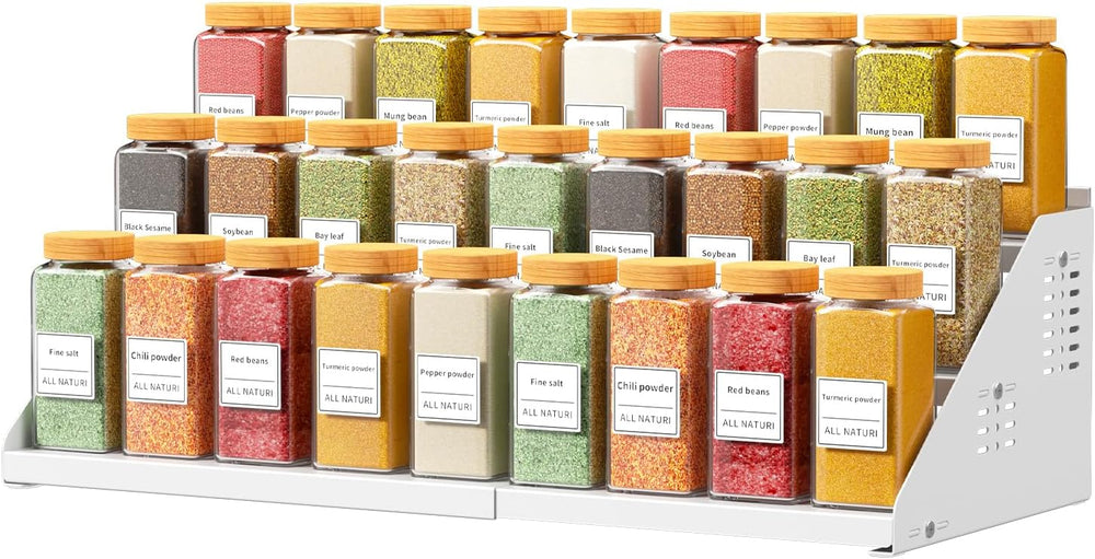 RCHYFEED Spice Rack Organizer for Cabinet, Expandable 3 Tiered Spice Rack