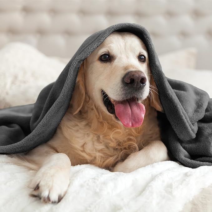BEDELITE Fleece Blanket Charcoal Grey Throw Blankets - Image 7