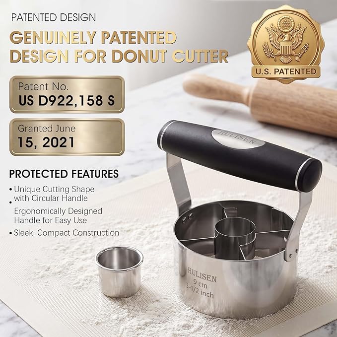HULISEN Donut Cutter, 3.5 inch Stainless Steel Doughnut Cutter - Image 8