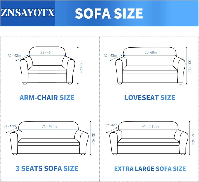 ZNSAYOTX 1 Piece Jacquard Chair Slipcovers - Image 6