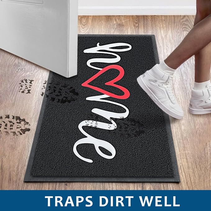 EARTHALL Door Mat 2-Pack Outside Inside Home Doormat 30"x17.5" Durable Floor - Image 4